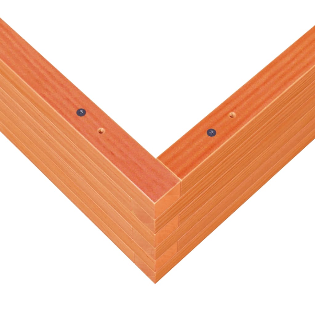 Fioriera Giardino-Vaso da Esterno-Contenitore per Piante Marrone Cera 90x90x23 cm Legno Massello Pino