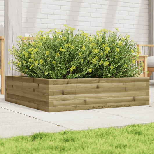 vidaXL Fioriera da Giardino 90x90x23 cm in Legno di Pino Impregnato