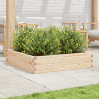 Fioriera da Giardino 100x100x23 cm in Legno Massello di Pino 847208