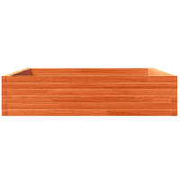 Vassoio per fioriera aiuola rialzata piante fiori terrazza giardino cera 100 x 100 x 23 cm legno di pino massiccio marrone 02_0038420