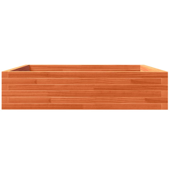 Vassoio per fioriera aiuola rialzata piante fiori terrazza giardino cera 100 x 100 x 23 cm legno di pino massiccio marrone 02_0038420