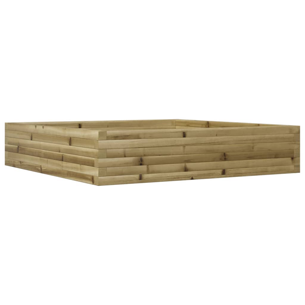 Fioriera da Giardino 110x110x23 cm in Legno di Pino Impregnato 847217