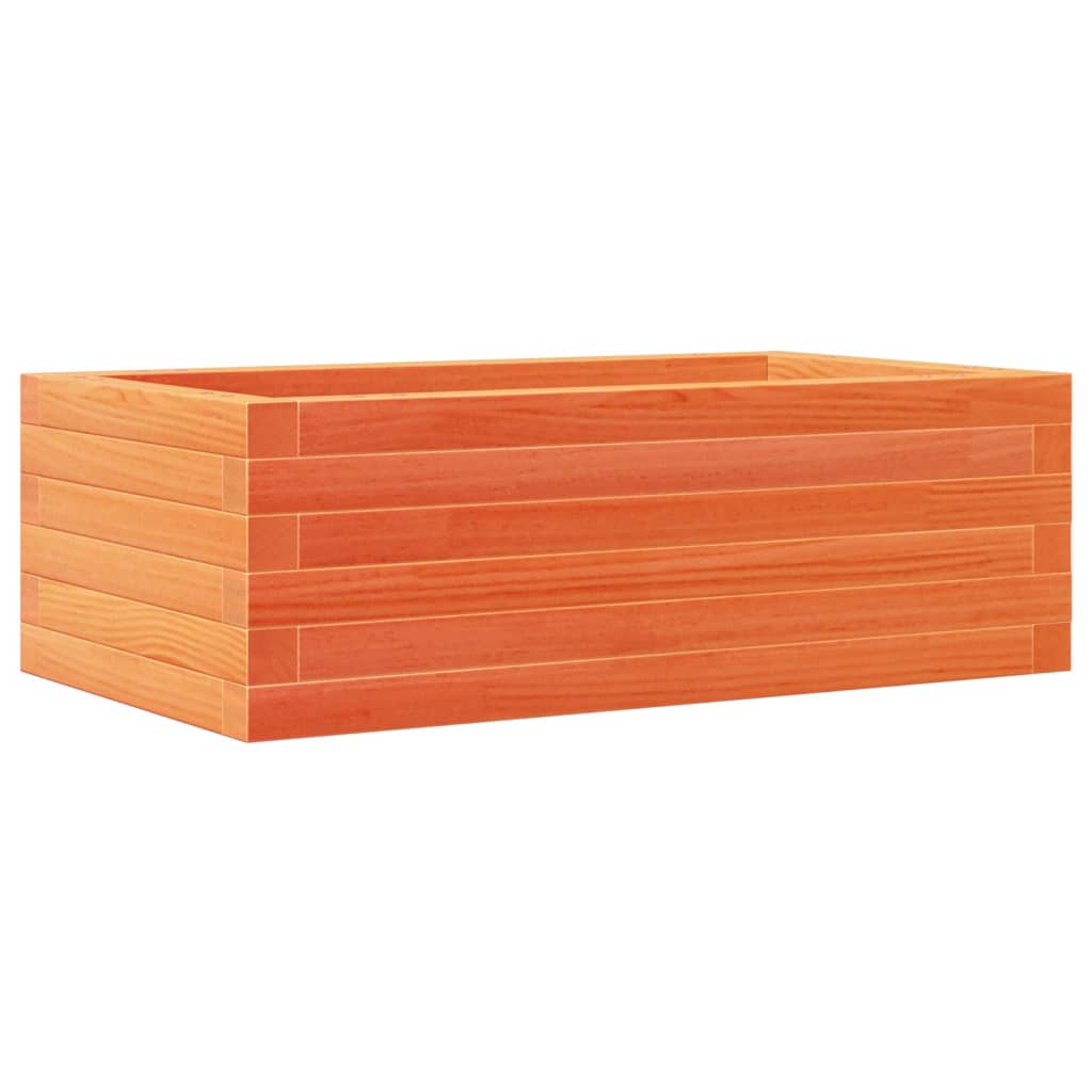 Fioriera Giardino-Vaso da Esterno-Contenitore per Piante Marrone Cera 70x40x23cm Legno Massello Pino
