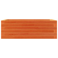 Vassoio per fioriera aiuola rialzata piante fiori terrazzo giardino cera 70 x 40 x 23 cm legno massello di pino marrone 02_0038479