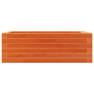 Vassoio per fioriera aiuola rialzata piante fiori terrazzo giardino cera 70 x 40 x 23 cm legno massello di pino marrone 02_0038479