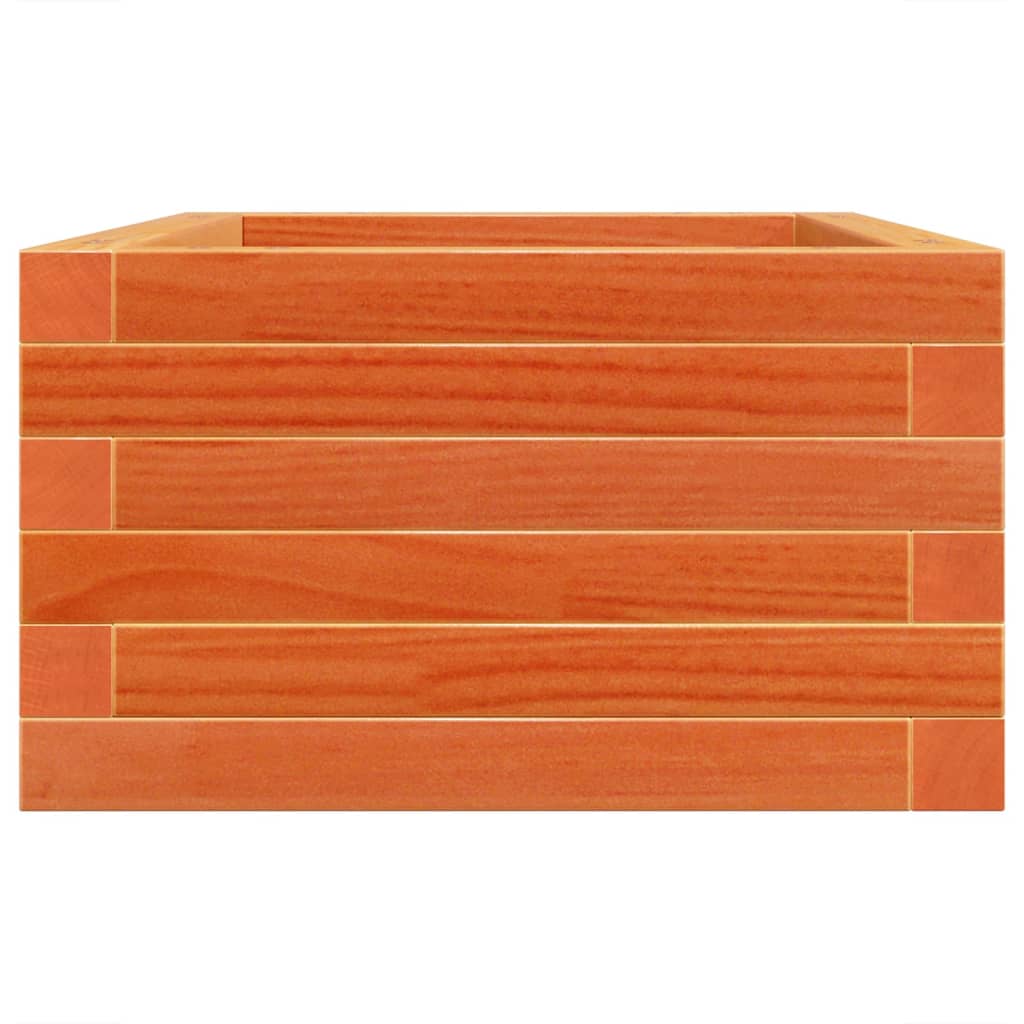 Fioriera Giardino-Vaso da Esterno-Contenitore per Piante Marrone Cera 70x40x23cm Legno Massello Pino