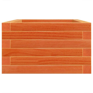 Vassoio per fioriera aiuola rialzata piante fiori terrazzo giardino cera 70 x 40 x 23 cm legno massello di pino marrone 02_0038479