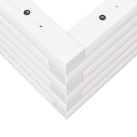 vidaXL Fioriera da Giardino Bianca 90x40x23 cm Legno Massello di Pino