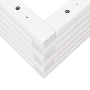 vidaXL Fioriera da Giardino Bianca 90x40x23 cm Legno Massello di Pino