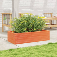 vidaXL Fioriera Giardino Marrone Cera 90x40x23 cm Legno Massello Pino