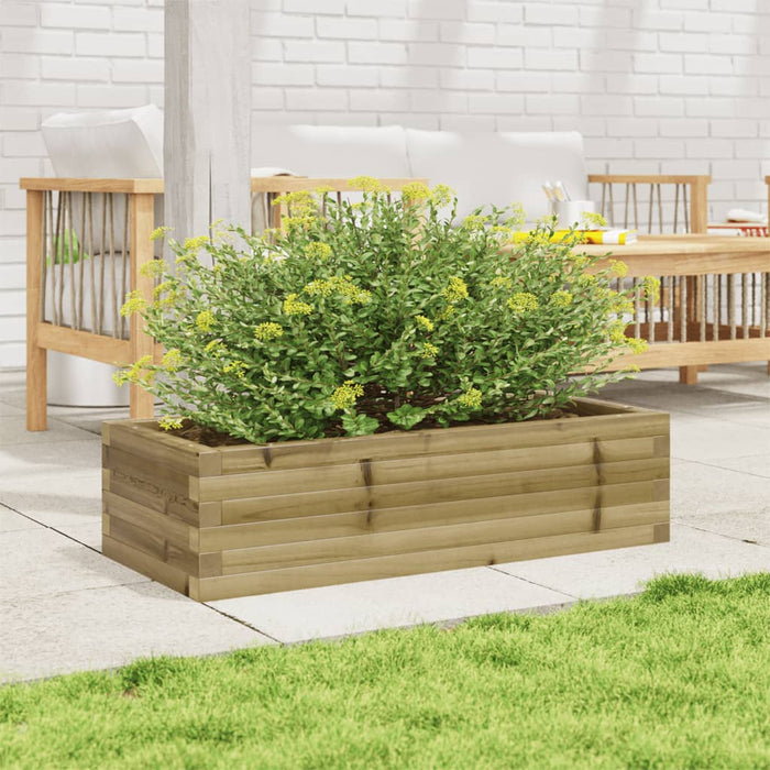 vidaXL Fioriera da Giardino 90x40x23 cm in Legno di Pino Impregnato