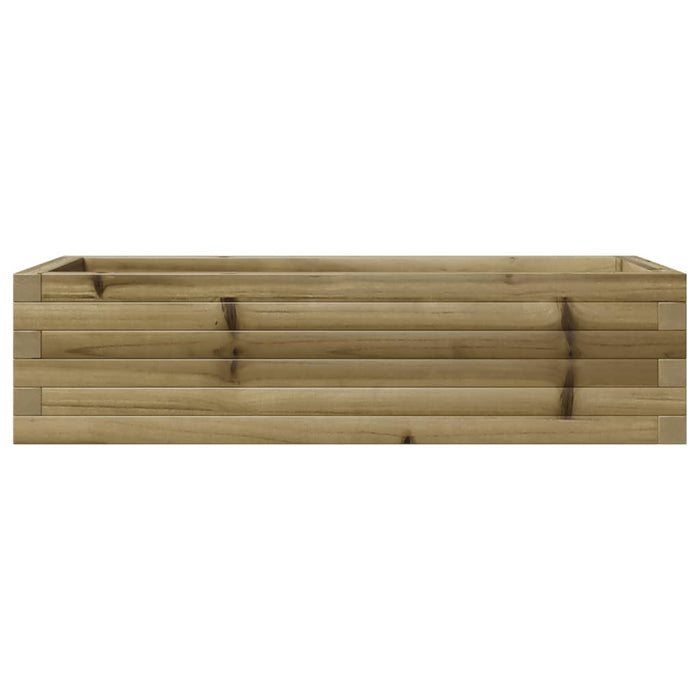 Vassoio per fioriera aiuola rialzata piante fiori terrazza giardino 90 x 40 x 23 cm legno di pino impregnato marrone 02_0037967