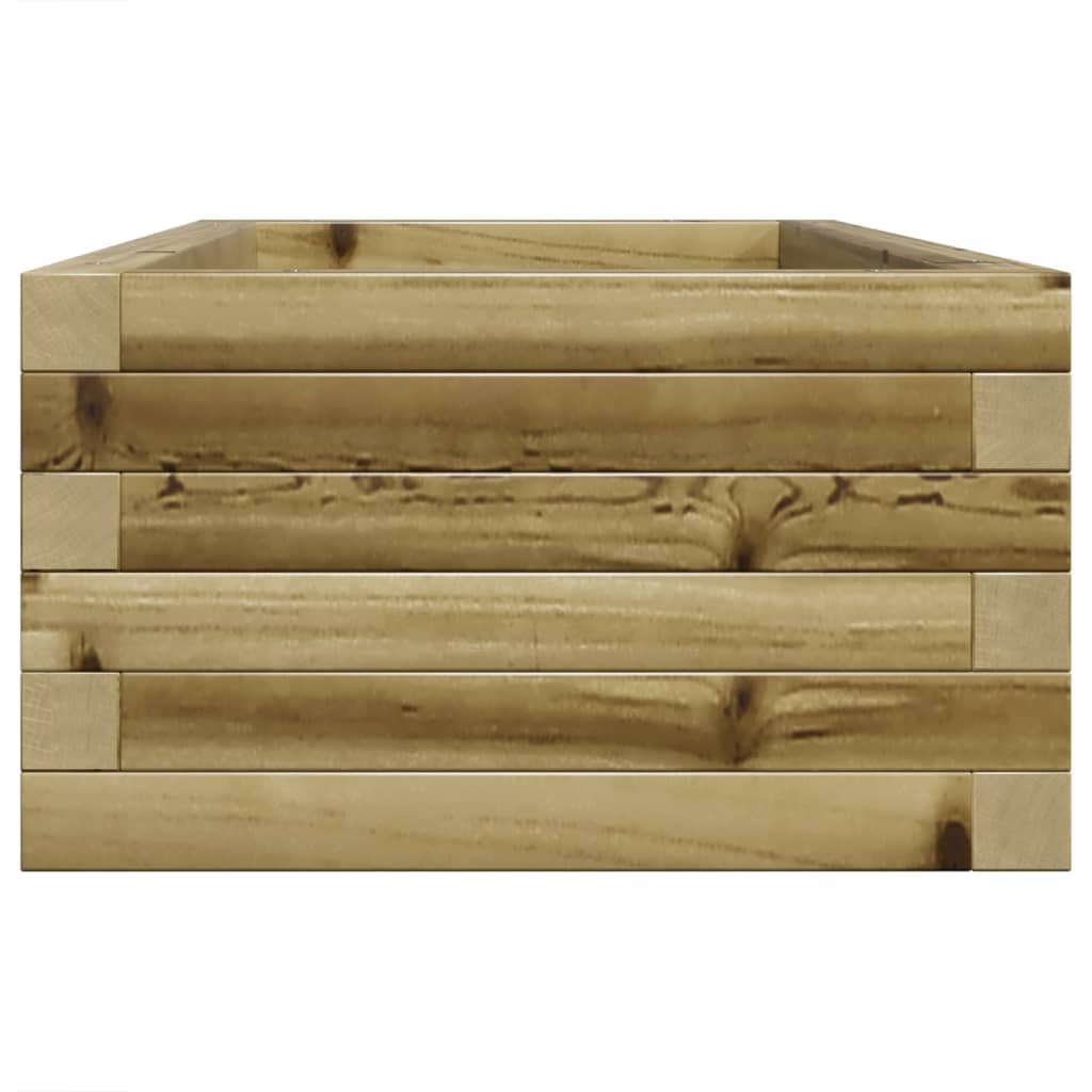 Vassoio per fioriera aiuola rialzata piante fiori terrazza giardino 90 x 40 x 23 cm legno di pino impregnato marrone 02_0037967