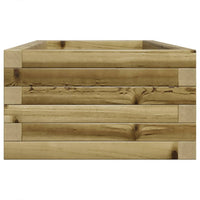 Vassoio per fioriera aiuola rialzata piante fiori terrazza giardino 90 x 40 x 23 cm legno di pino impregnato marrone 02_0037967