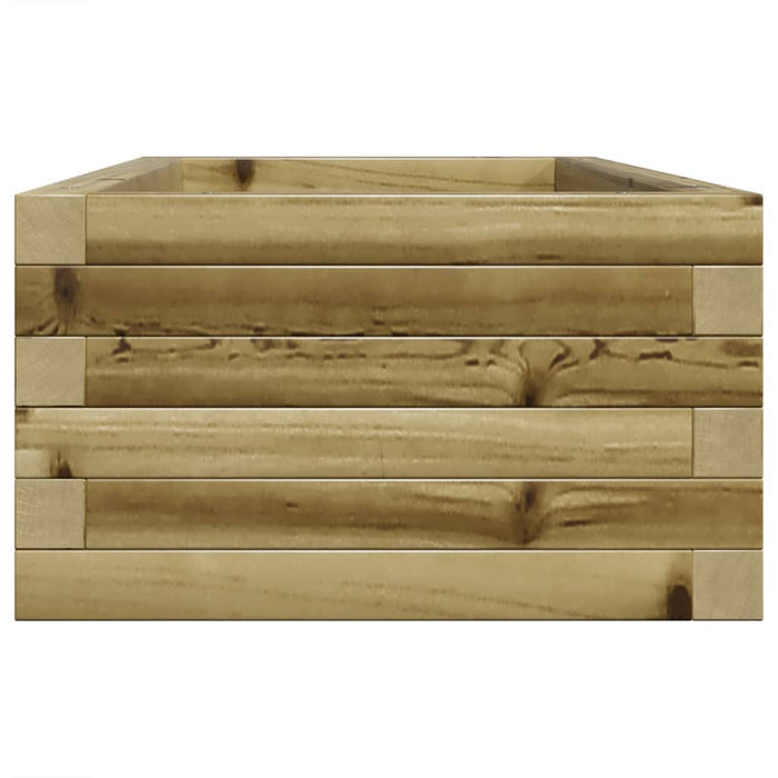 Vassoio per fioriera aiuola rialzata piante fiori terrazza giardino 90 x 40 x 23 cm legno di pino impregnato marrone 02_0037967