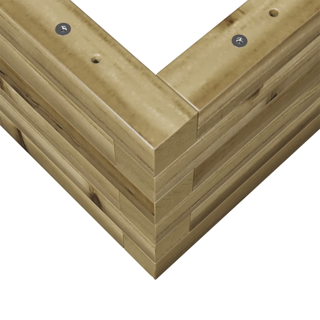 vidaXL Fioriera da Giardino 90x40x23 cm in Legno di Pino Impregnato