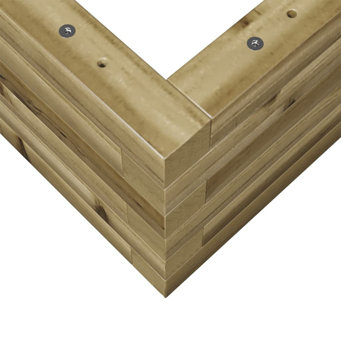 vidaXL Fioriera da Giardino 90x40x23 cm in Legno di Pino Impregnato