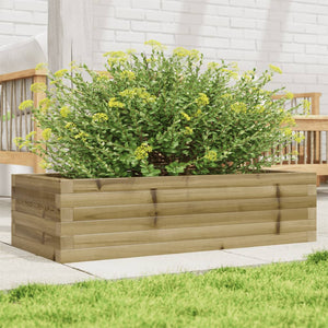 vidaXL Fioriera da Giardino 90x40x23 cm in Legno di Pino Impregnato