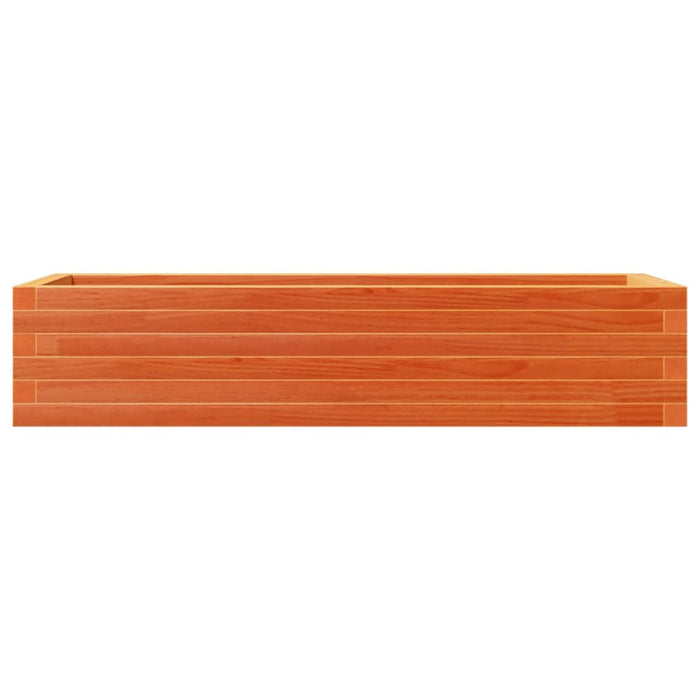 Vassoio per fioriera aiuola rialzata piante fiori terrazza giardino cera 110 x 40 x 23 cm legno di pino massiccio marrone 02_0038429