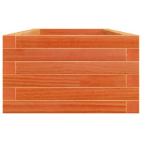Vassoio per fioriera aiuola rialzata piante fiori terrazza giardino cera 110 x 40 x 23 cm legno di pino massiccio marrone 02_0038429
