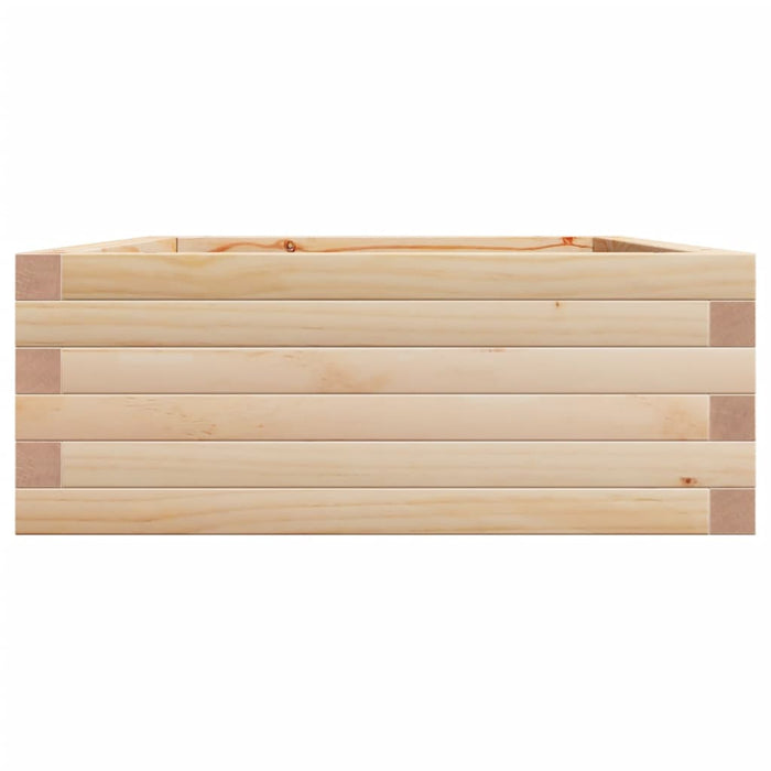 Vassoio per fioriera aiuola rialzata piante fiori terrazza giardino 90 x 60 x 23 cm legno di pino massiccio marrone 02_0038008