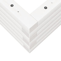 Fioriera da Giardino Bianca 90x60x23 cm Legno Massello di Pino