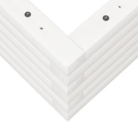 vidaXL Fioriera da Giardino Bianca 110x60x23 cm Legno Massello Pino