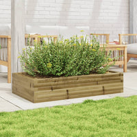 Fioriera da Giardino 110x60x23 cm in Legno di Pino Impregnato 847242