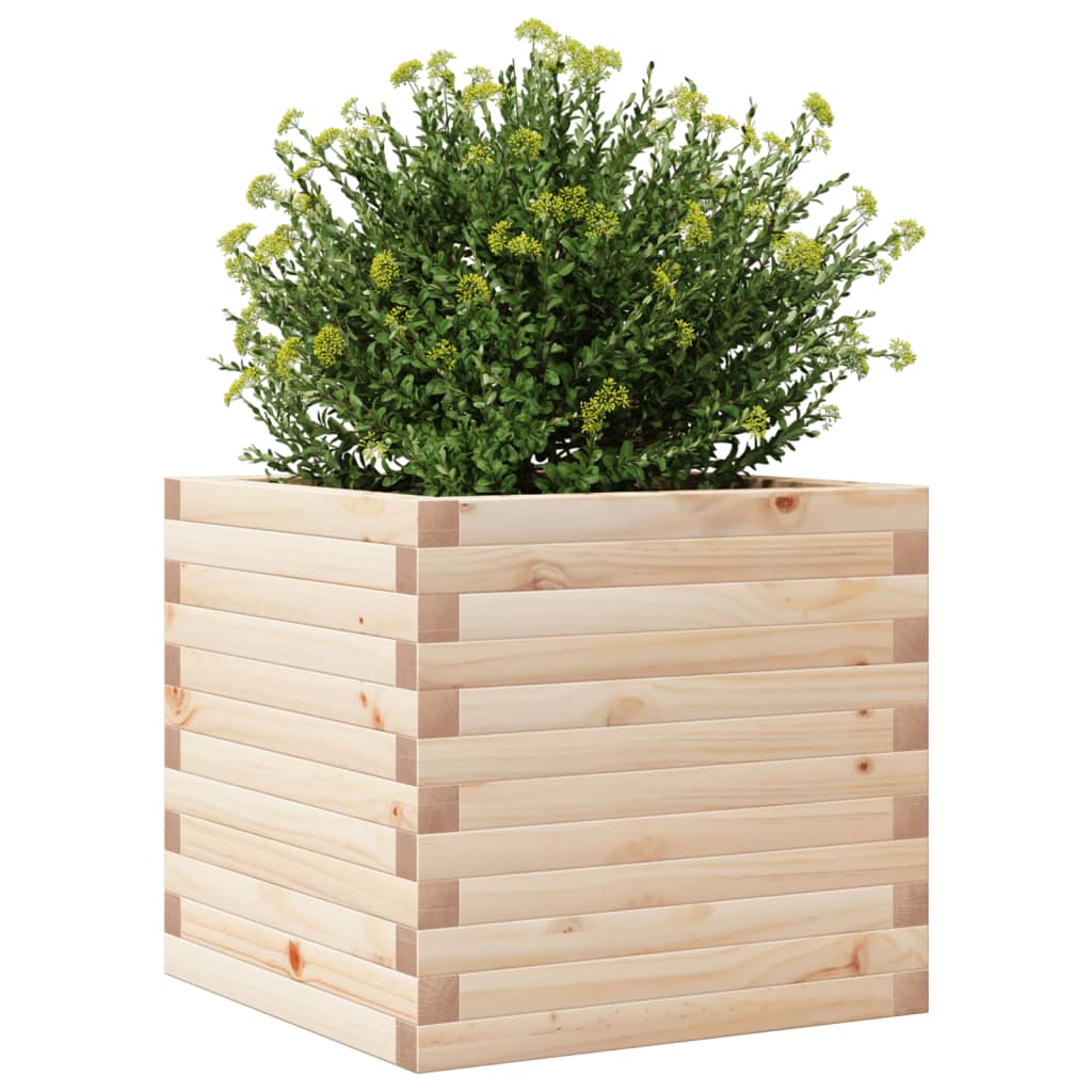 Fioriera da Giardino 50x50x45,5 cm in Legno Massello di Pino 847243