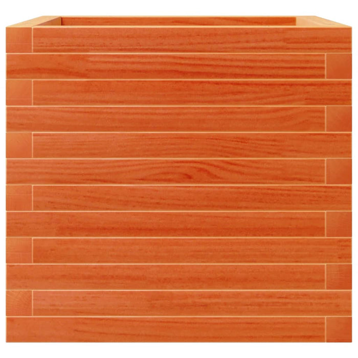 vidaXL Fioriera Giardino Marrone Cera 50x50x45,5cm Legno Massello Pino