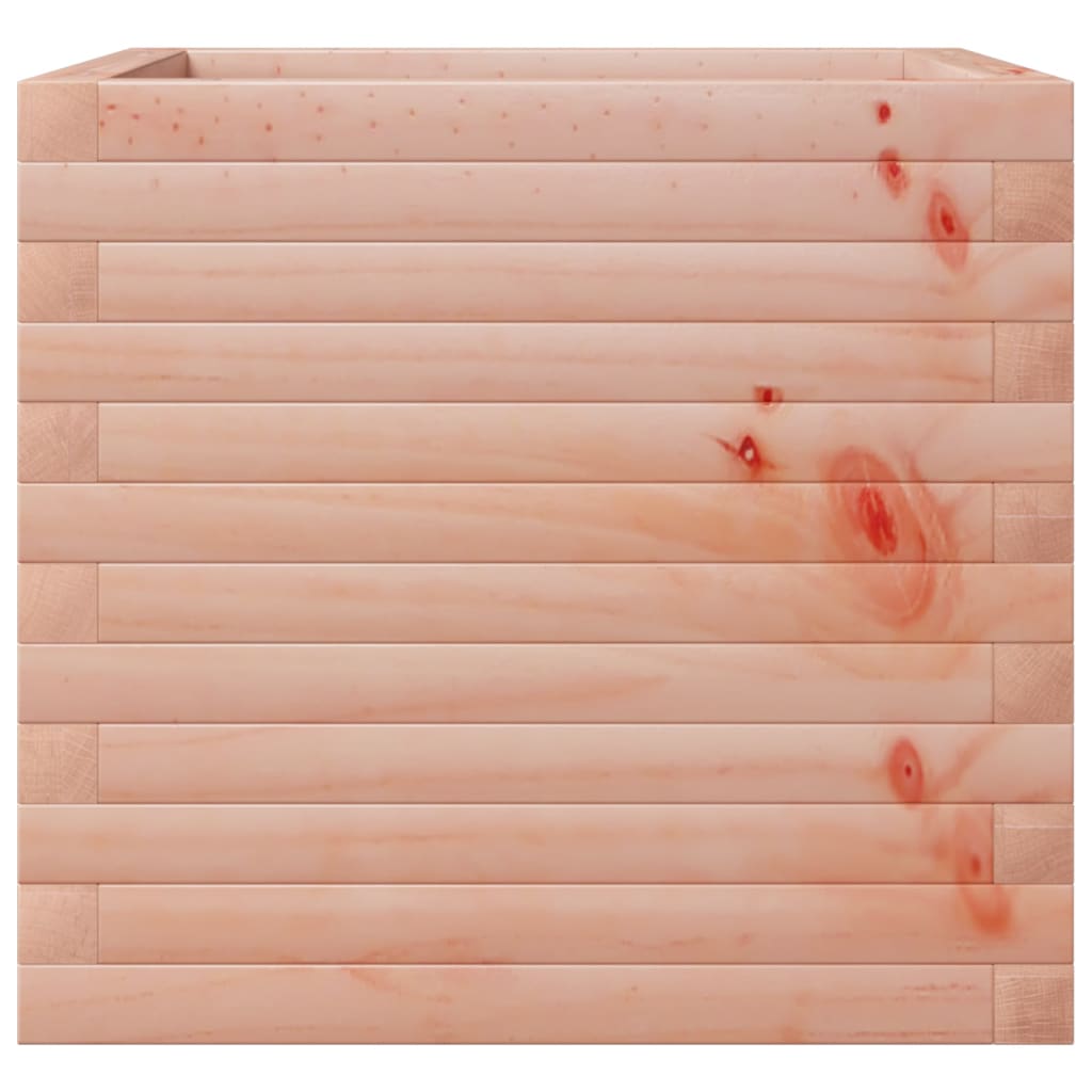 Vassoio per fioriera aiuola rialzata piante fiori terrazza giardino 50 x 50 x 45,5 cm legno massello di abete Douglas marrone 02_0037638