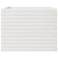Vassoio per fioriera aiuola rialzata piante fiori terrazza giardino 60 x 60 x 45,5 cm legno di pino massiccio bianco 02_0037709