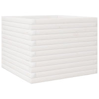 Vassoio per fioriera aiuola rialzata piante fiori terrazza giardino 60 x 60 x 45,5 cm legno di pino massiccio bianco 02_0037709