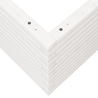 Vassoio per fioriera aiuola rialzata piante fiori terrazza giardino 60 x 60 x 45,5 cm legno di pino massiccio bianco 02_0037709
