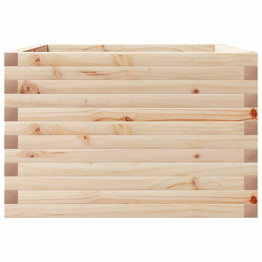 Vassoio per fioriera aiuola rialzata piante fiori terrazza giardino 70 x 70 x 45,5 cm legno di pino massiccio marrone 02_0037814