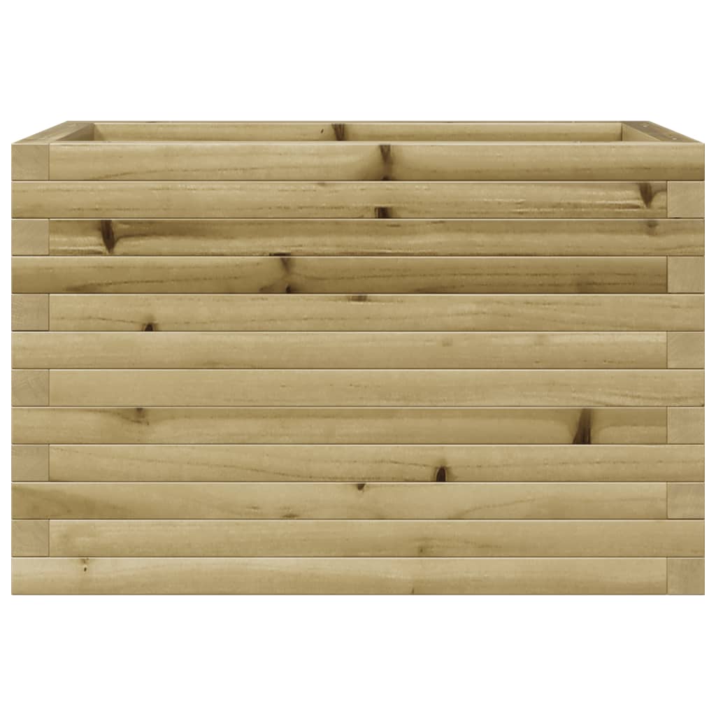 Vassoio per fioriera aiuola rialzata piante fiori terrazza giardino 70 x 40 x 45,5 cm legno di pino impregnato marrone 02_0037777