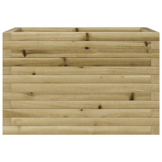 Vassoio per fioriera aiuola rialzata piante fiori terrazza giardino 70 x 40 x 45,5 cm legno di pino impregnato marrone 02_0037777