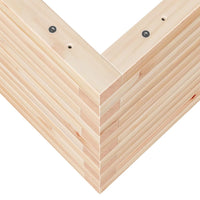 Vassoio per fioriera aiuola rialzata piante fiori terrazza giardino 90 x 40 x 45,5 cm legno di pino massiccio marrone 02_0037976