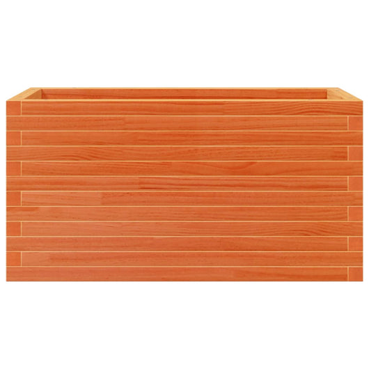 Vassoio per fioriera aiuola rialzata piante fiori terrazza giardino cera 90 x 40 x 45,5 cm legno di pino massiccio marrone 02_0038509