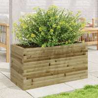 vidaXL Fioriera da Giardino 90x40x45,5 cm in Legno di Pino Impregnato
