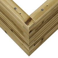 vidaXL Fioriera da Giardino 90x40x45,5 cm in Legno di Pino Impregnato