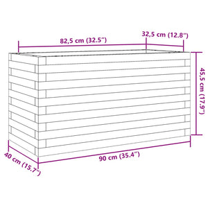 vidaXL Fioriera da Giardino 90x40x45,5 cm in Legno di Pino Impregnato