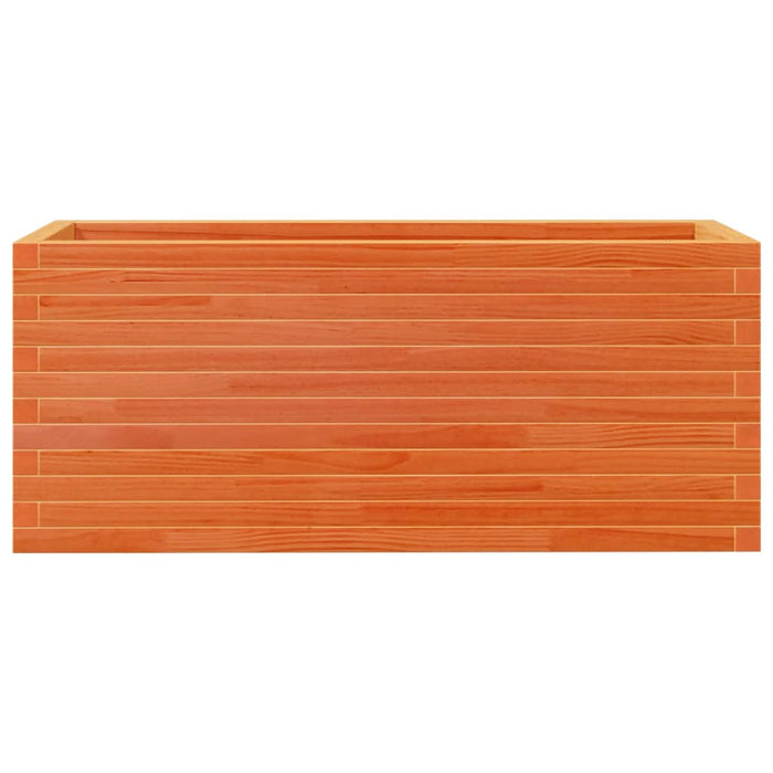 Vassoio per fioriera aiuola rialzata piante fiori terrazza giardino cera 110 x 40 x 45,5 cm legno di pino massiccio marrone 02_0038431