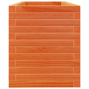 Vassoio per fioriera aiuola rialzata piante fiori terrazza giardino cera 110 x 40 x 45,5 cm legno di pino massiccio marrone 02_0038431