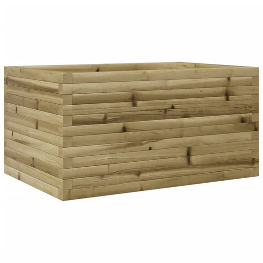 Vassoio per fioriera aiuola rialzata piante fiori terrazza giardino 90 x 60 x 45,5 cm legno di pino impregnato marrone 02_0038015