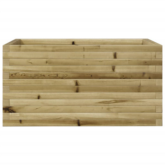 Vassoio per fioriera aiuola rialzata piante fiori terrazza giardino 90 x 60 x 45,5 cm legno di pino impregnato marrone 02_0038015