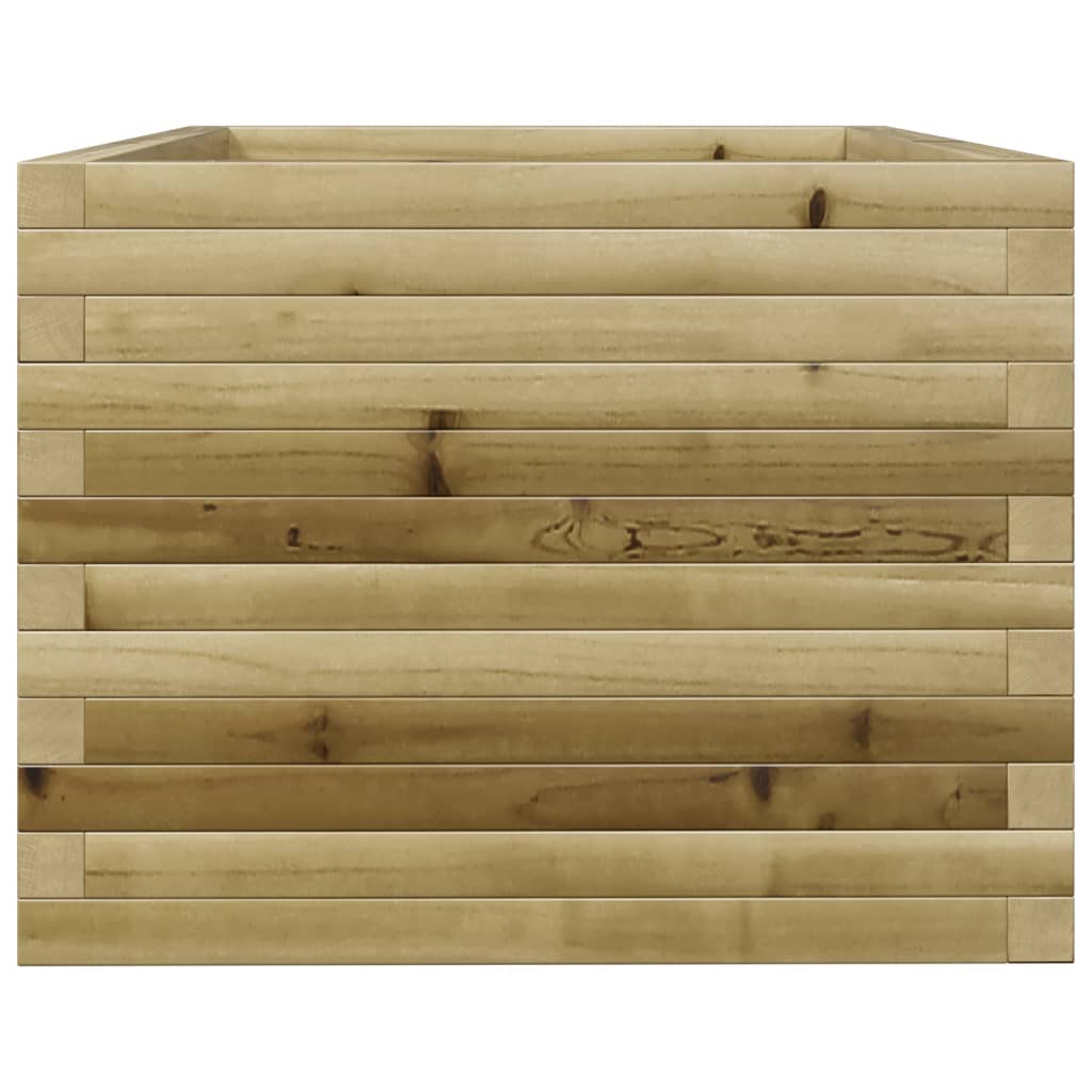Vassoio per fioriera aiuola rialzata piante fiori terrazza giardino 90 x 60 x 45,5 cm legno di pino impregnato marrone 02_0038015