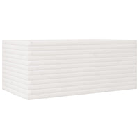 vidaXL Fioriera da Giardino Bianca 110x60x45,5 cm Legno Massello Pino