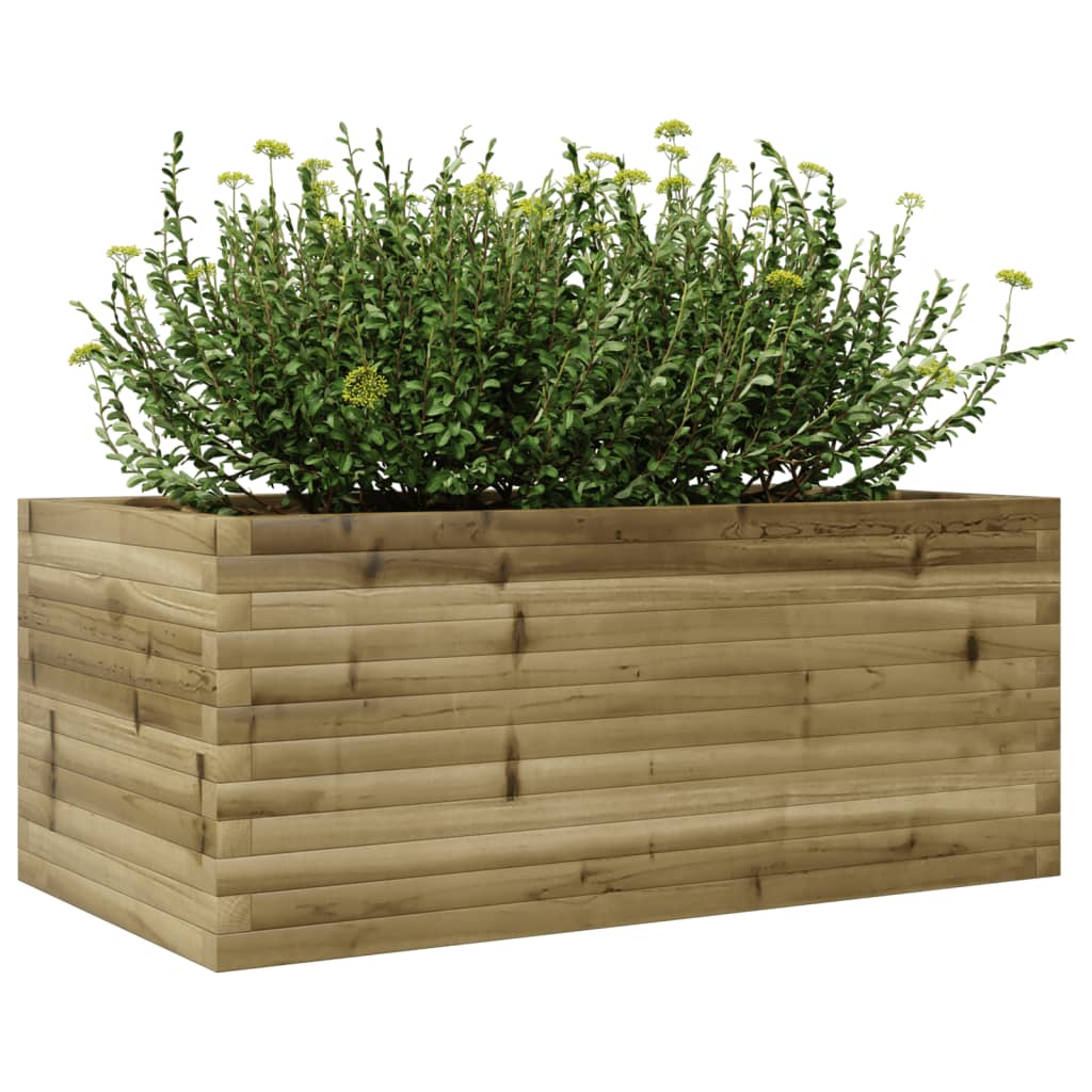 Fioriera da Giardino 110x60x45,5 cm in Legno di Pino Impregnato 847287
