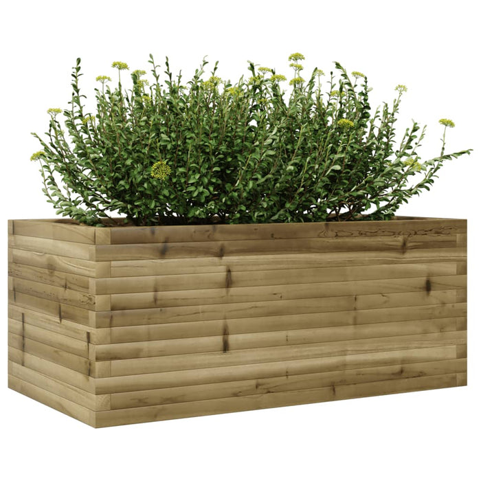 Fioriera da Giardino 110x60x45,5 cm in Legno di Pino Impregnato 847287